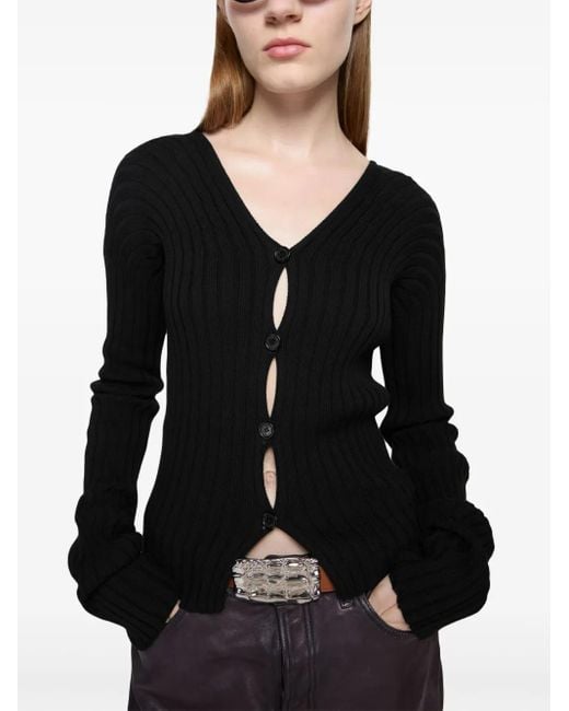 Acne コットン カーディガン Black