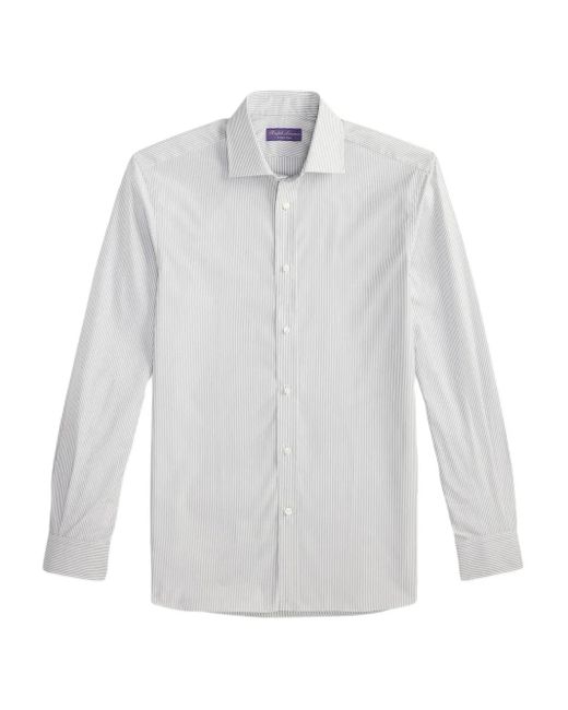 Ralph Lauren White Bengal Stripe Long-Sleeve Shirt for men