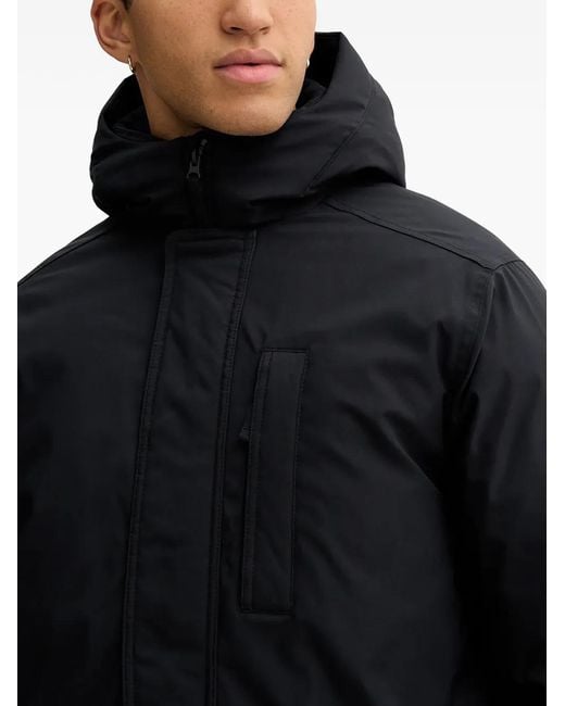 Hollister Black Hooded Pocket Jacket for men
