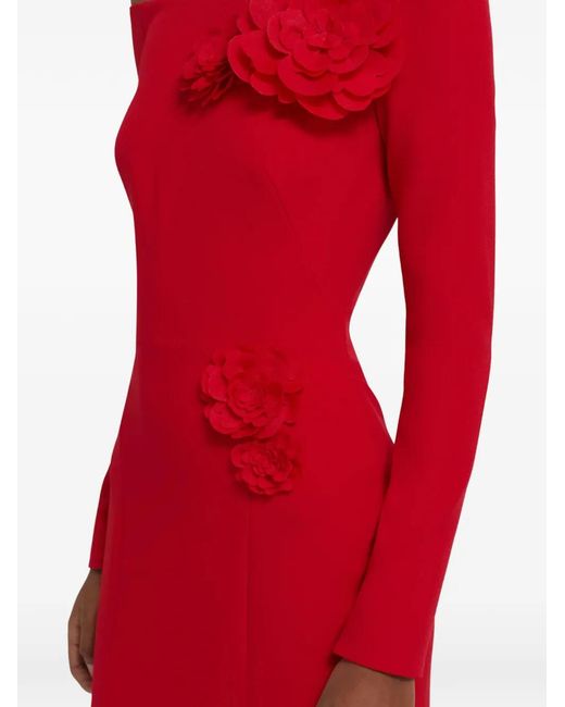 Safiyaa Red Rory Off-The-Shoulder Maxi Dress