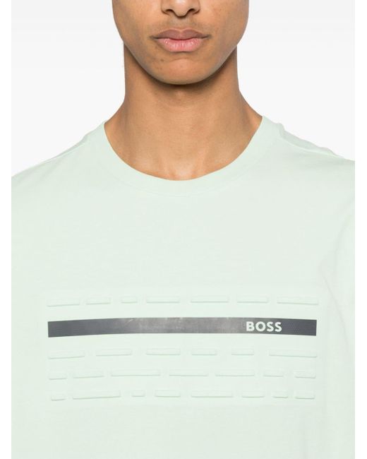 Boss T-Shirt mit Logo-Print in Green für Herren
