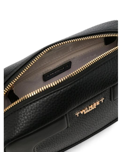 Twinset White Logo-Detail Shoulder Bag