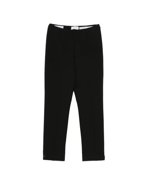 Peserico Black Side-Slit Trousers