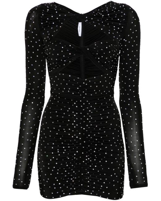 Alex Perry Mini-jurk Verfraaid Met Kristallen in het Black