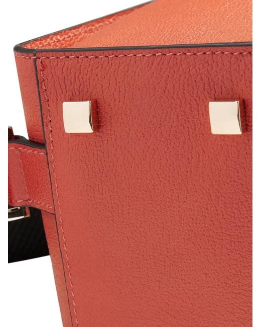 Piquadro Orange Zip Leather Backpack