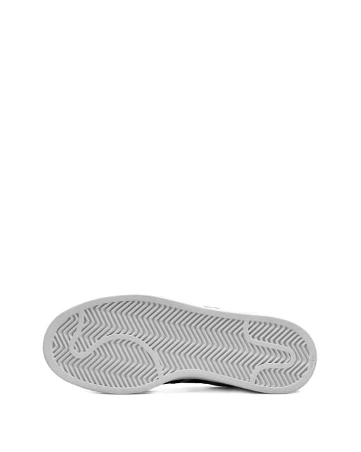 Adidas White Superstar Ii Stripe-Detail Sneakers