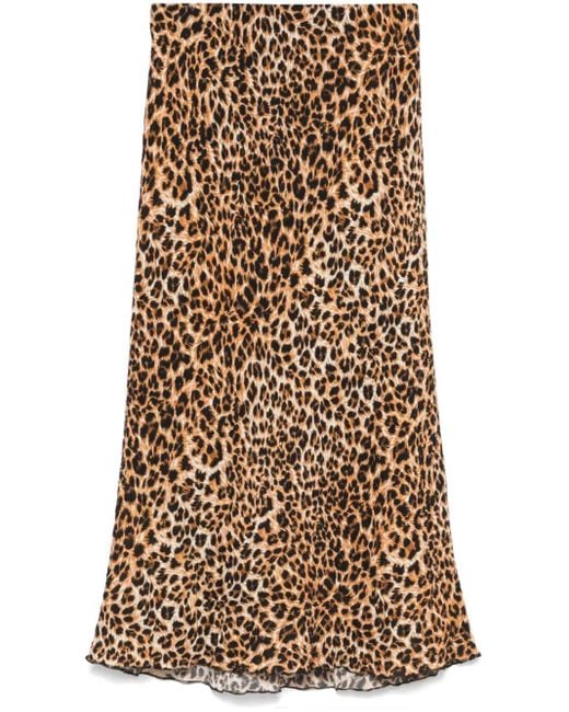 Falda midi Zarina Nanushka de color Natural