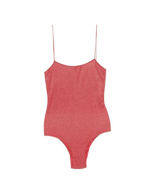 Oseree Red Maillot De Bain Lumière