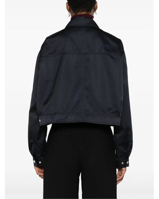 Plan C Blue Satin Duchess Jacket