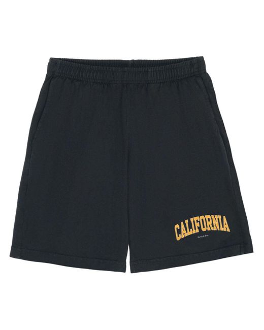 Sporty & Rich Black California Gym Shorts