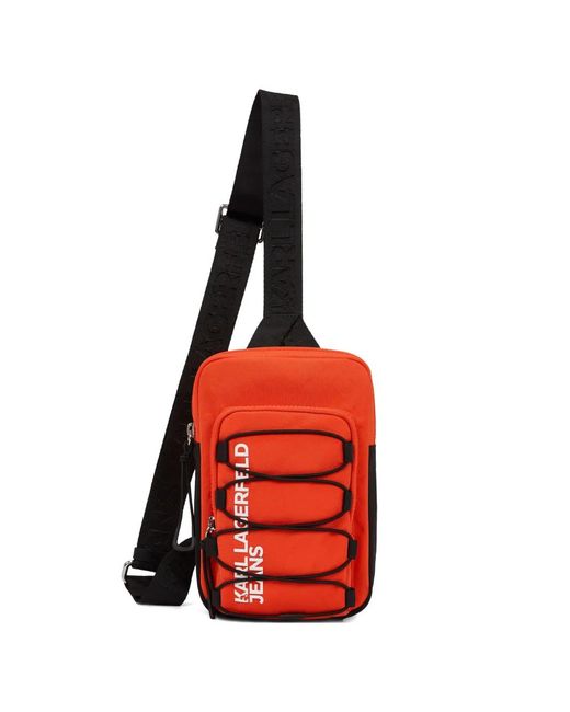 Karl Lagerfeld Red Sling Menssenger Bag for men