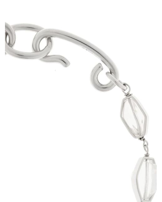 Jil Sander White Chain-Link Bracelet
