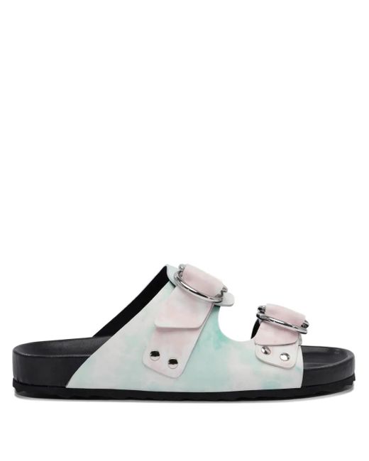 Pierre Hardy White Beach Ridider Tie-Dye Sandals