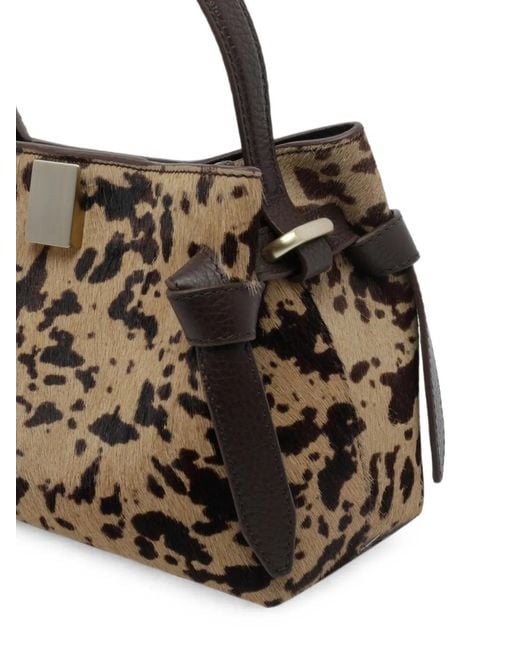 Yuzefi Metallic Mini Gyoza Animal-Print Tote Bag
