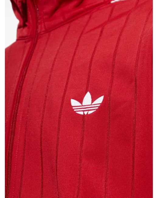 Adidas Logo-Embroidered Zip-Up Sweater for men