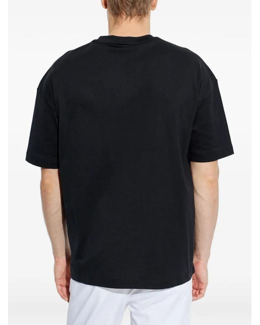 Giorgio Armani T-Shirt mit Logo-Schild in Black für Herren