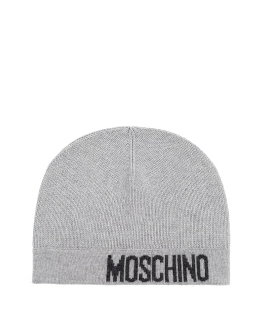 Moschino ロゴ ビーニー Gray