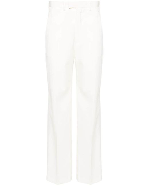 Pantalones de vestir de talle alto MM6 by Maison Martin Margiela de color White