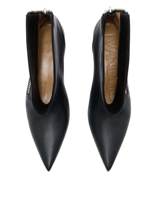 J.W. Anderson Blue 40Mm Leather Ankle Boots