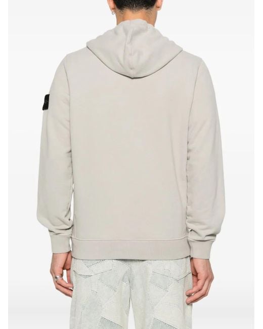 メンズ Stone Island ジップアップ パーカー Gray