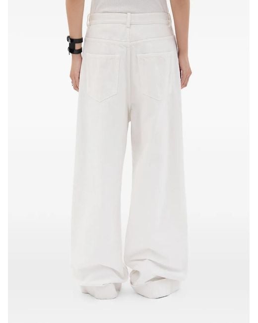 Ann Demeulemeester White Kristel Baggy-Fit Jeans