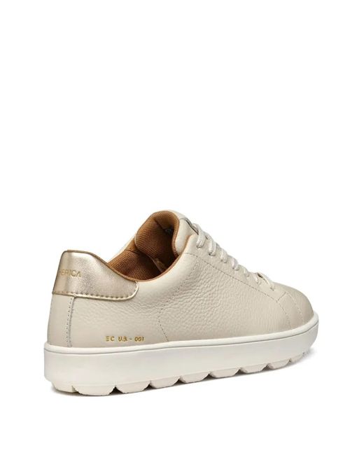 Geox White Spherica Ecub-1 Sneakers