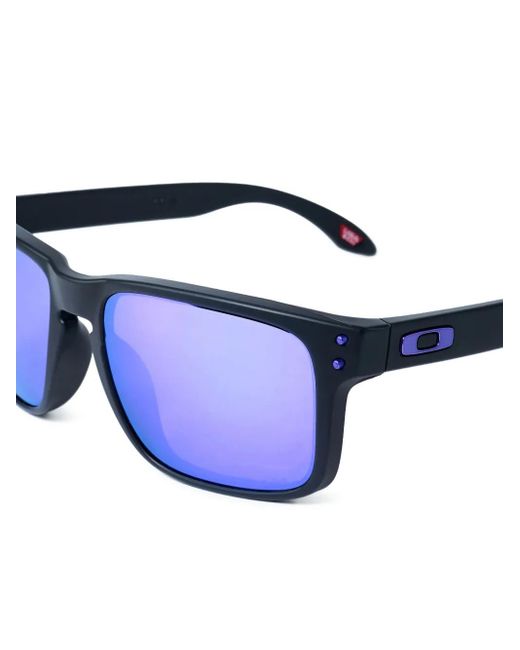 Oakley Blue Logo-Detail Square-Frame Sunglasses