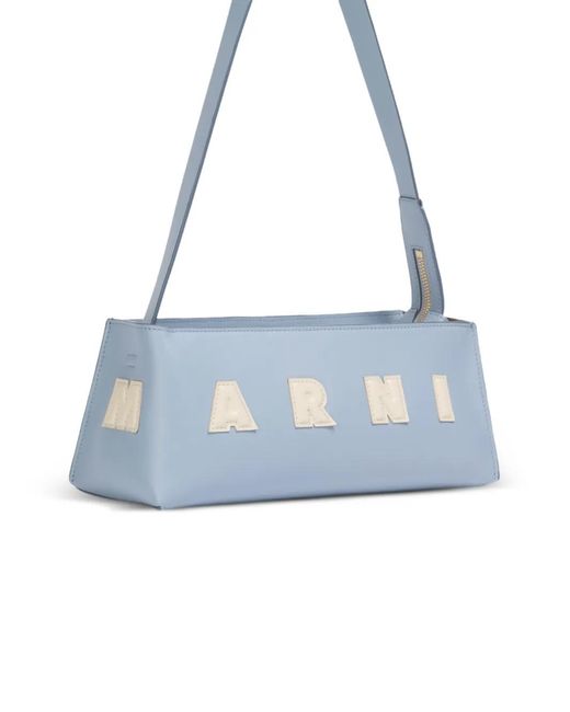 Marni Blue Museo Geometric-Shaped Shoulder Bag
