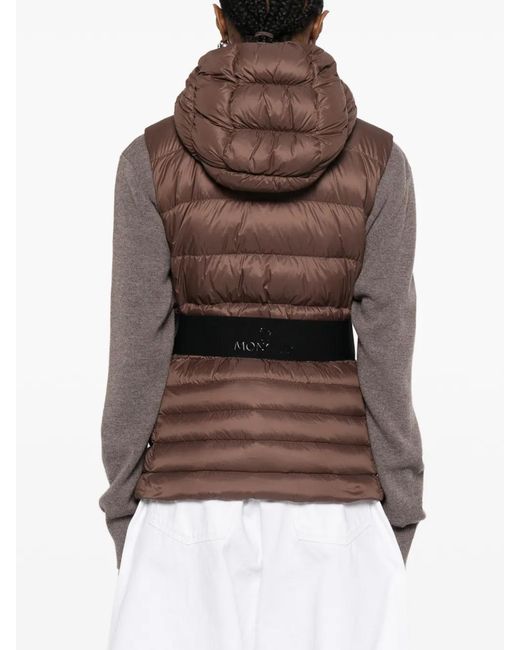 Moncler Brown Polyamide Melia Vest
