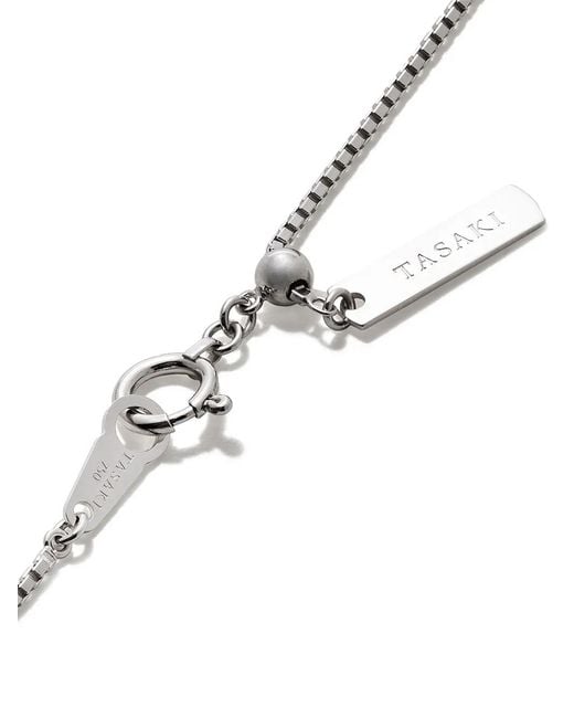 Tasaki Multicolor 18Kt Akoya Pearl And Diamond Necklace