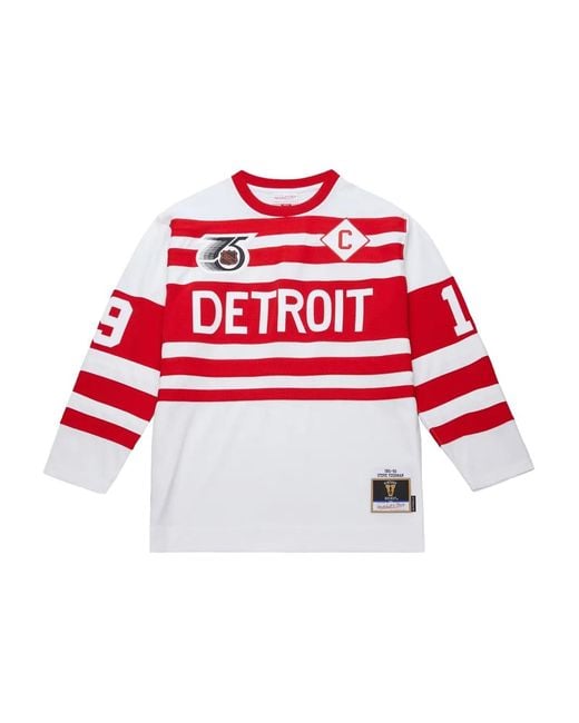 Mitchell & Ness Red X Nhl Detroit Wings 1991-92 Steve Yzerman T-Shirt for men