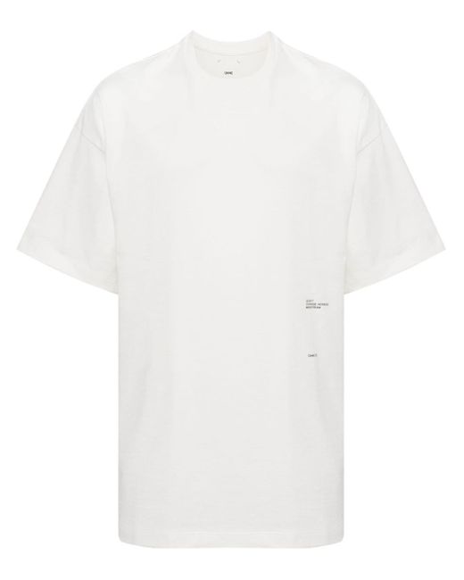 OAMC White Photograph-print Cotton T-shirt for men