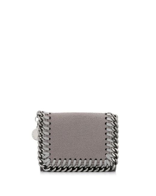 Stella McCartney Gray Falabella Tri-Fold Wallet
