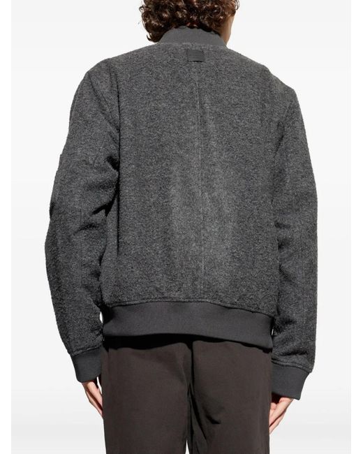 AllSaints Gray Saku Zip-Fastening Bomber Jacket for men
