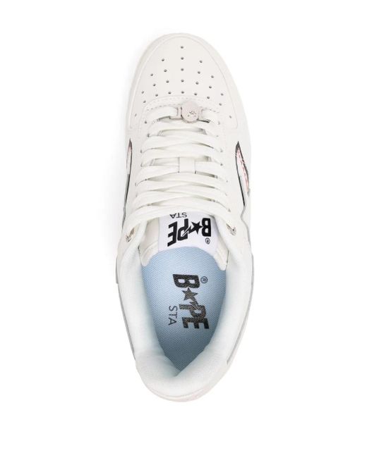 Zapatillas STA Shark M2 A Bathing Ape de hombre de color White
