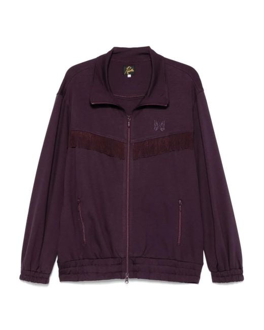 メンズ Needles タッセル スウェットシャツ Purple