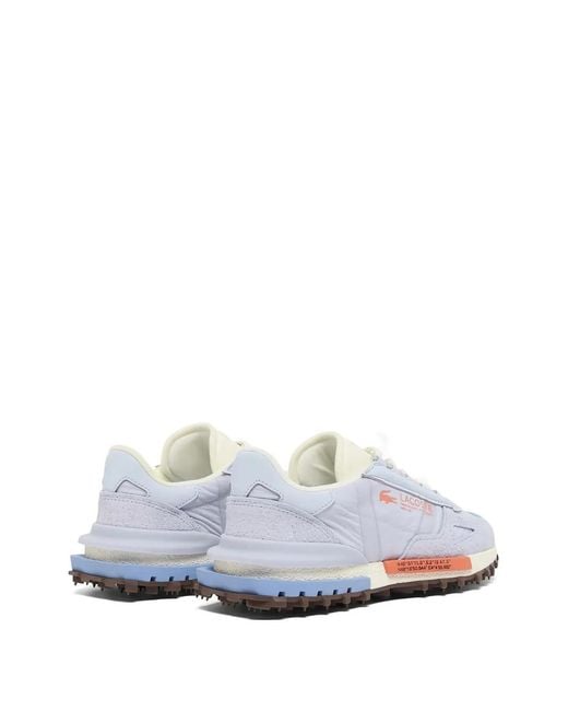 Lacoste White Elite Active Low-Top Sneakers