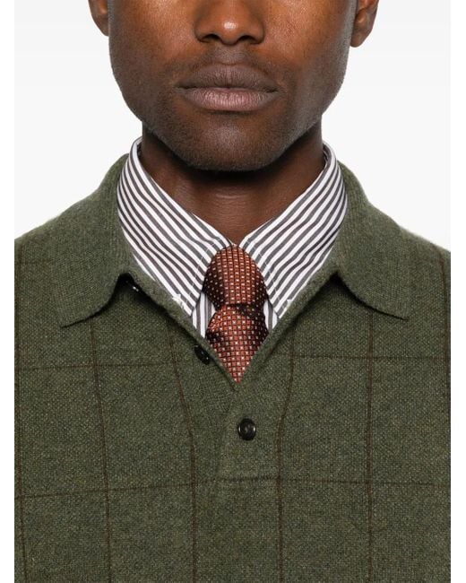 Polo Ralph Lauren Green Check-Pattern Sweater for men