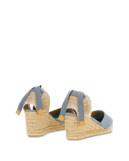 Castaner Blue Ankle-Strap Espadrilles