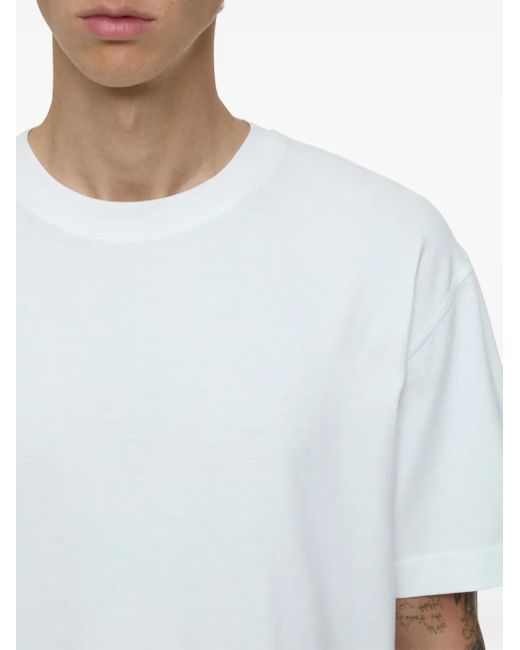 Closed White Cotton T-Shirt for men