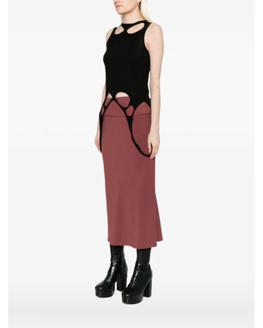 Rick Owens Black Slashed Sl Pull Vest