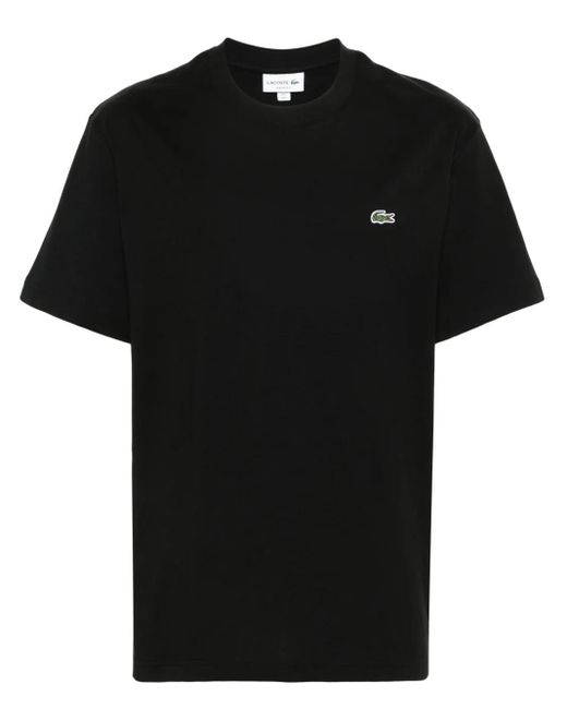 Lacoste T-Shirt Aus Pima-Baumwolle in Black für Herren