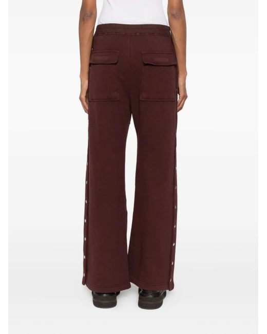Rick Owens Purple Stud-Embellished Trousers