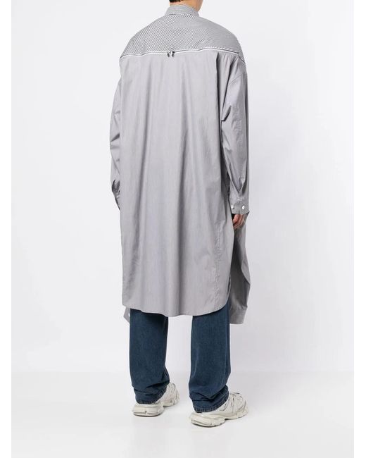 Camisa Oversize A Rayas Facetasm de hombre de color Gray