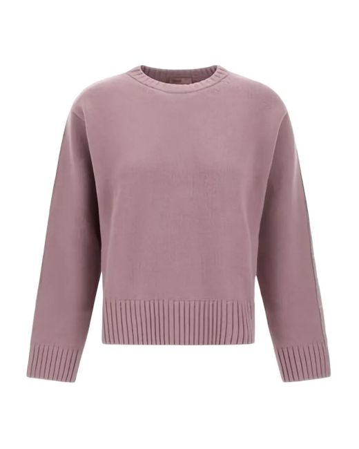 Herno Purple Pullover Mit Rundem Ausschnitt