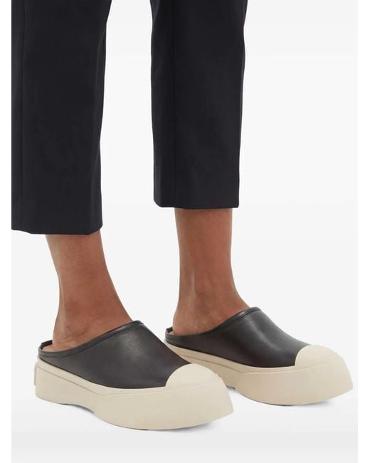 Marni Black Pablo Slippers