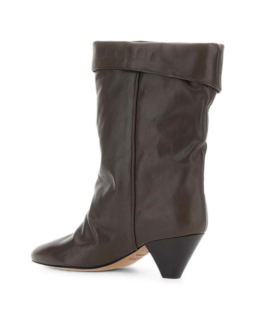 Isabel Marant Brown Dalby Pointed-Toe Boots