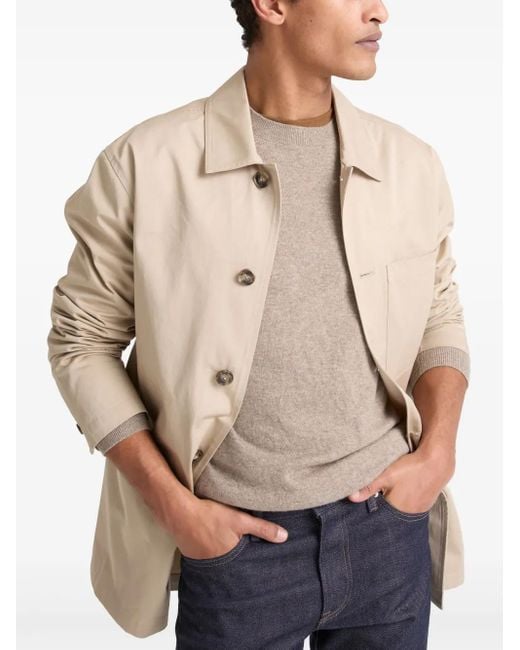 Yves Salomon Natural Cotton Shirt Jacket for men