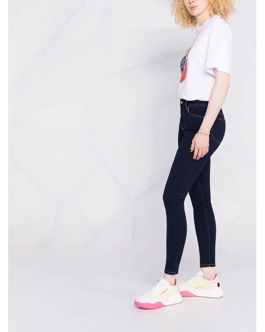MICHAEL Michael Kors Blue Mid-Rise Skinny Jeans