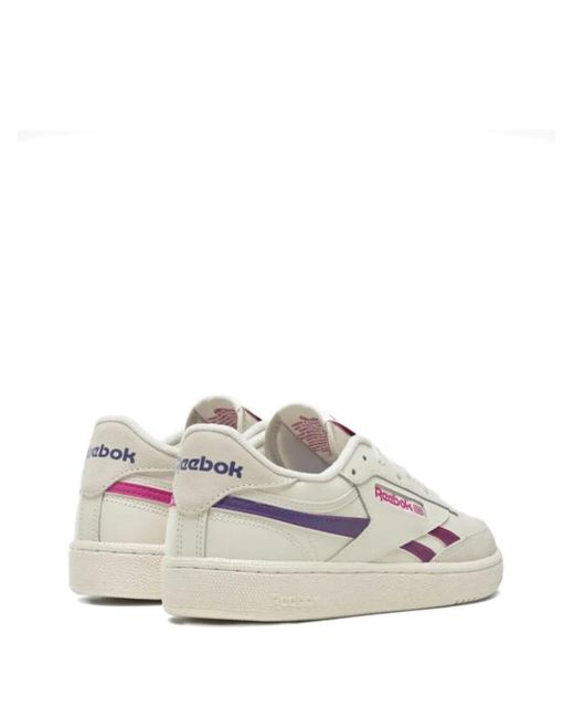 Reebok White Club C Revenge Low-Top Sneakers